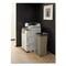 Rubbermaid Commercial Untouchable 23 Gallon Square Plastic Waste Container - Beige